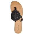 thumbnail image 4 of Pierre Dumas Rosetta-7 Black Fashion Slip On Womens Casual Open Toe Sandals (Black, 8.5), 4 of 4