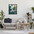 thumbnail image 3 of Stupell Industries Woodland Creek Painting Landscape Painting Black Floater Framed Canvas Art Print Wall Art, 25 x 31, 3 of 10