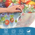 thumbnail image 4 of Yayeee Kitchen Valance Rod Pocket 54" x 18" Living Room Window Curtain, Purple Floral Tomatoes, 4 of 6