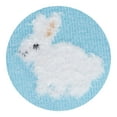 thumbnail image 4 of Bunny Socks 2-Pack Fuzzy Bunnies (Soft Blue/Gray Heather, Medium), 4 of 6