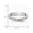 thumbnail image 2 of Bague en Satin Demi-Rond Gravable 4mm Taille 10 Bijoux Cadeaux pour Femmes, 2 of 4