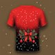 thumbnail image 4 of Tops para hombre, blusas y camisas de manga corta con cuello redondo para hombre, moda para hombre, casual, cuello redondo, estampado, jersey deportivo, mangas cortas, camiseta, blusa navideña, blusa, 4 of 7
