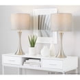 thumbnail image 2 of Porch & Den  Bakkom 24" Metal Table Lamp (Set of 2) Brushed Nickel/Grey Shade, 2 of 5