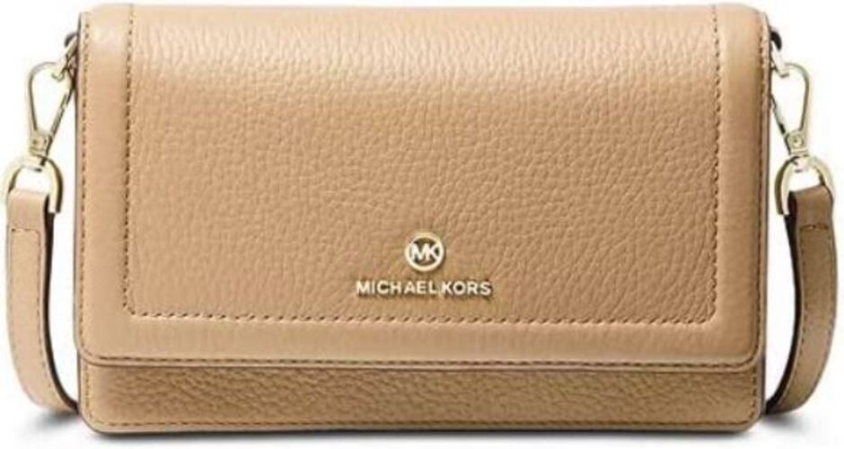 Michael Kors Ladies Bradshaw Small Leather Shoulder Bag - Cantaloupe  30S1G2BL1I-838 194900557372 - Handbags - Jomashop