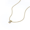 thumbnail image 4 of 0.5 Carat Princess Cut Diamond - Simple Pendant Necklace - 18K Yellow Gold Plating Over Silver, 4 of 4