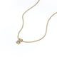 thumbnail image 2 of Hermoso Collar Colgante con Diamantes de Talla Princesa de 0,33 Quilates Bañados en Oro Amarillo de 18 K sobre Plata., 2 of 5