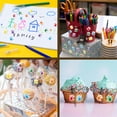 thumbnail image 5 of 20pcs Self-Adhesive Paper Decorative Stickers for Party Decorative Presents Sealing Hand 90x90mm 36 patterns/pc, 5 of 7