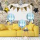 thumbnail image 4 of 10 globos redondos a rayas para cumpleaños, bodas, decoración del hogar., 4 of 7