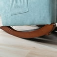 thumbnail image 6 of Wulawindy Baby Room High Back Rocking Chair Nursery Chair , Comfortable Rocker Fabric Padded Seat ,Modern High Back Armchair, 6 of 7