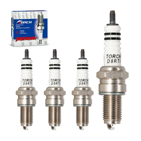 PK4 TORCH D8RTI Iridium Spark Plug Replace for NGK DR8EIX/DR8EIX-9 DR8EGP,Champion A6GCA,Denso X24ESR-U,Motorcraft HG22,for Honda CB1000C/CB900C,Yamaha TTR225