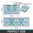 thumbnail image 7 of Blue Geometric Triangle Diamond Pattern Kitchen Rugs Sets Of 2,Anti Fatigue Kitchen Mat Rugs Non Slip Washable,Decorative Kitchen Floor Mats for Kitchen,Sink,Laundry,17"x30"+17"x47", 7 of 7