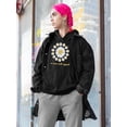 thumbnail image 2 of Love Myself Daisy Garland Hoodie Women -Image by Shutterstock, Female 4X-Large, 2 of 4