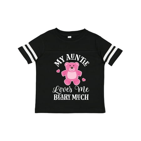 

Inktastic My Auntie Loves Me Girls Bear Gift Toddler Toddler Girl T-Shirt