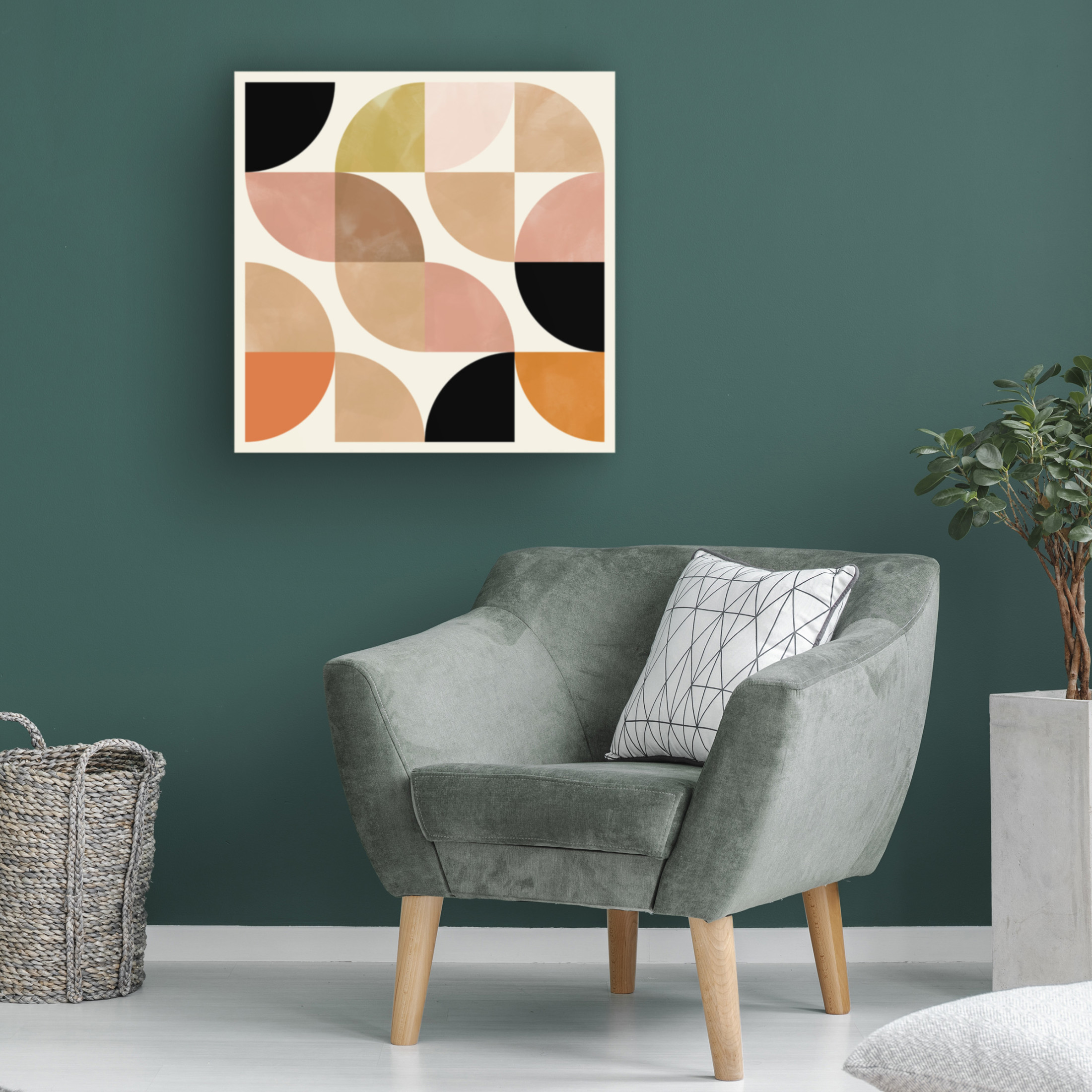 Trademark Fine Art Ana Rut Bre Circles Nov 19 Beige Viertel Circles Canvas Wall Art
