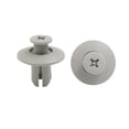 thumbnail image 1 of Unique Bargains 100pcs Gray 8mm Dia Hole Car Bumper Push in Type Plastic Clips Rivets Fastener, 1 of 2