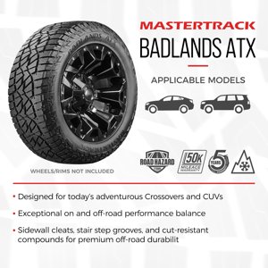 Mastertrack BADLANDS ATX 255/55R18 109V XL All-Season All-Terrain SUV Tires 255/55/18 (Tire Only) Sansujyuku sansujyuku.com