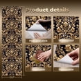 thumbnail image 3 of Baroque Peel and Stick Wallpaper Elegant Dark Damask Antique Gold Baroque Design Wall Mural 23.6in x 9.8ft Self Adhesive Removable Wall Paper Renter Friendly Wallpaper for Bedroom Men, 3 of 8
