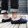thumbnail image 4 of Zapatillas impermeables antideslizantes de felpa para hombre, además de terciopelo, cálidas, de algodón para el hogar Wmkox8yii 123q299, 4 of 6