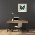 thumbnail image 3 of Venter, Tandi 20x20 White Modern Wood Framed Museum Art Print Titled - Butterflies II, 3 of 4