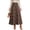 Coffee, variant on pwidon Plaid Skirt Women High Waist Wool Tartan A Line Full Flowy Maxi Long Skirt Fall Winter Preppy Elegant Casual S
