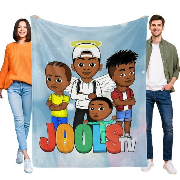 Gools TV Blanket Flannel Throw for Bed Sofa Couch Office Cozy Lightweight Birthday Gift