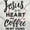 White, variant on Jesus in Heart and Coffee in Veins Tank Top Tee Shirt Women Brisco Brands S