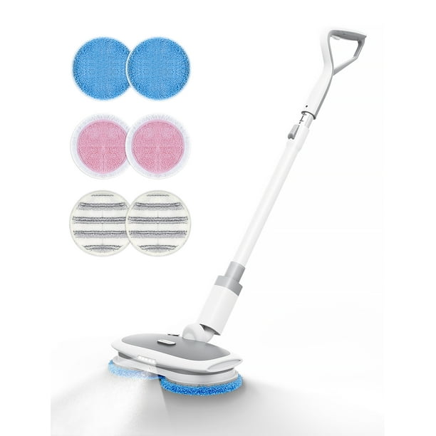 MARK LIVE Electric Mop, Cordless Floor Cleaner LED Headlight and Water Sprayer, Up to 60 Mins