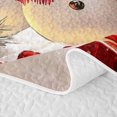 thumbnail image 5 of Manfei Christmas Red-Green Snowflake Bed Spread Queen,Modern Farm Cattle Queen Coverlet Set,3pcs,1 Quilt and 2 Pillowcases, 5 of 7