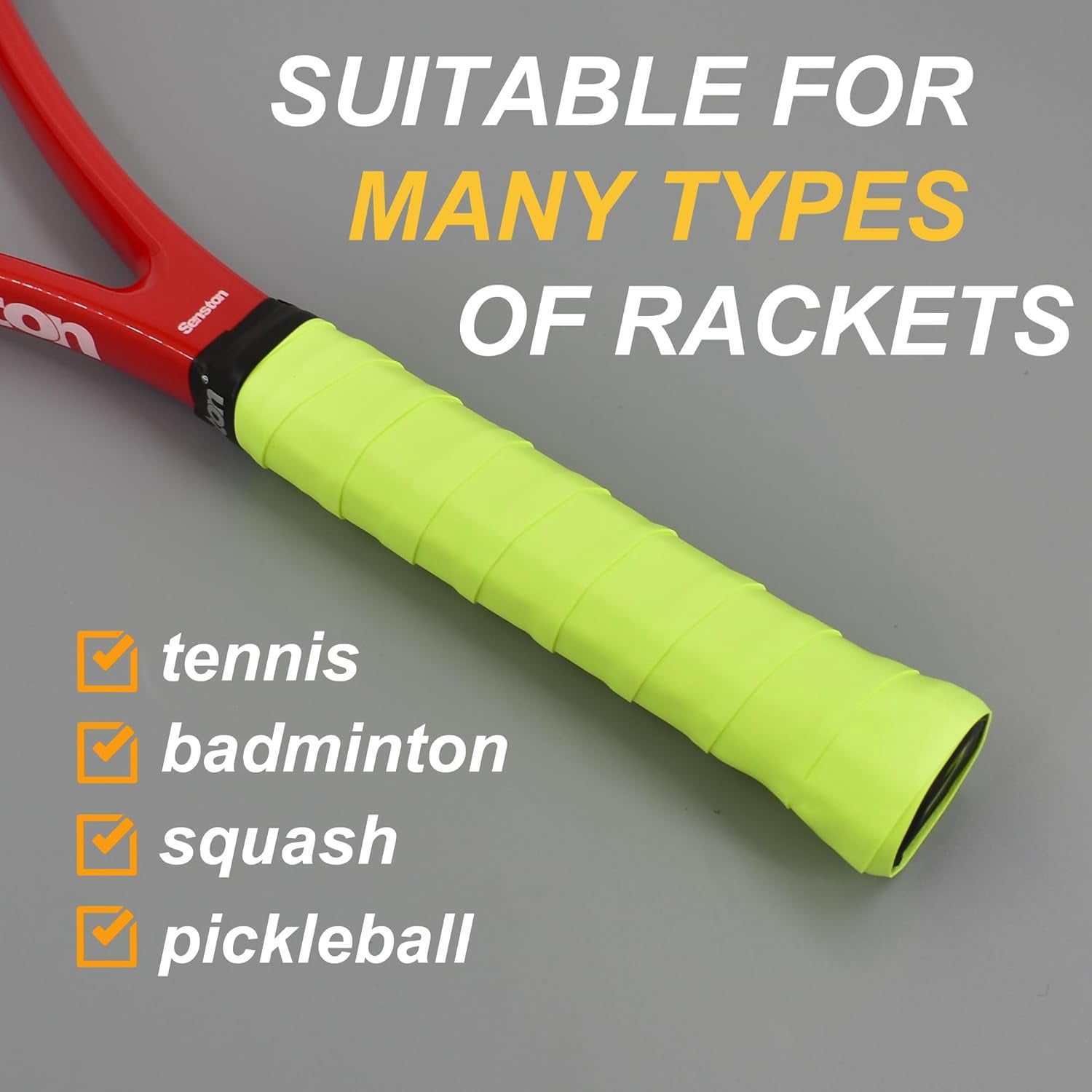 New Rackets Grip Anti Slip Perforated Super Absorbent Tennis Overgrip Badminton Overgrip Pickleballs Overgrip