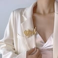 thumbnail image 4 of Milue Irregular Brooch Alloy Material Women Clothing Decorations for Birthday Party, 4 of 11
