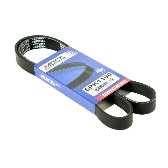 MOCA AUTOPARTS 6PK1190 Serpentine Belt for 15-13 Acura RDX V6 3.5L & 11-05 Cadillac STS V6 3.6L & 04-03 Honda Pilot V6 3.5L & 99-98 Mercury Tracer L4 2.0L & 07 Mitsubishi Outlander V6 3.0L and More