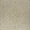 thumbnail image 2 of Laddha Home Designs 7.75' x 9.75' Beige and Gray Floral Hand Tufted Rectangular Wool Area Throw Rug, 2 of 8