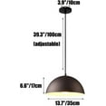 thumbnail image 6 of Retro Colorful Semicircle Metal Pendant Lighting for Dining Room, Minimalism Industrial Style Pendant Light Fixture, Modern Simple Pendant Lamp for Kitchen Island Garage Over Table, 6 of 7