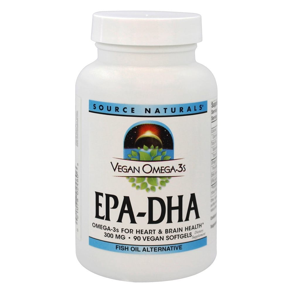 Source Naturals Vegan Omega3s EPADHA 300 mg. 90 Vegetarian