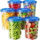 thumbnail image 1 of Contenedores para Almacenamiento de Alimentos BiuLeon 6x1 L Sin BPA Reutilizables, 1 of 7