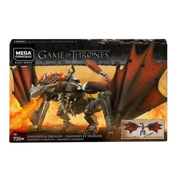 Set de Construcción Mega Construx Game of Thrones Daenerys y Drogon 735 piezas