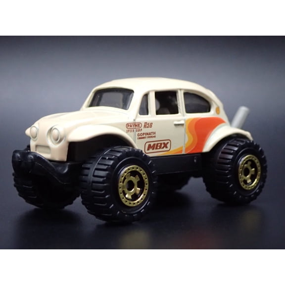 Open Box VW VOLKSWAGEN BAJA BEETLE BUG 4X4 CREAM 1:64 SCALE DIORAMA DIECAST MODEL CAR