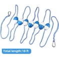 thumbnail image 3 of ZOUSSIQI 18ft Floating Pool Rope, Pool Divider Rope with 2 Pre-Assembled Stainless Hooks and 7 Floating Buoys, Swimming Pool Rope for Isolating Hazardous Areas or Dividing Swim Lanes CA919-44131, 3 of 8