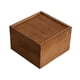thumbnail image 3 of Caja de madera para regalo de boda con tapa deslizante, para guardar joyas, decoración del hogar 15 cm x 15 cm x 10 cm, 3 of 8