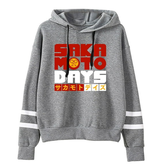 Anime Sakamoto Days Merch Hoodies Pocketless Parallel Bars Sleeve Sweatshirt Woman Man Clothes