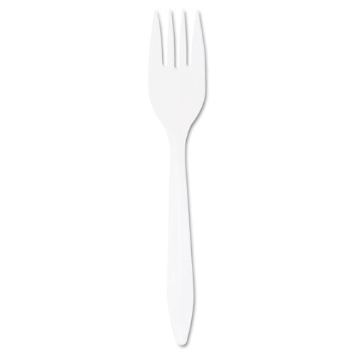 Style Setter Mediumweight Plastic Forks, White, 1000/Carton Style Setter Mediumweight Plastic Forks, White, 1000/Carton