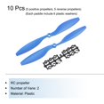 thumbnail image 3 of Uxcell 10Pcs 1045 RC Propellers Blade Prop 2 Vane 25.4cm Dia Plastic for RC Quadcopter, Blue with 6 Plastic Washers, 3 of 6