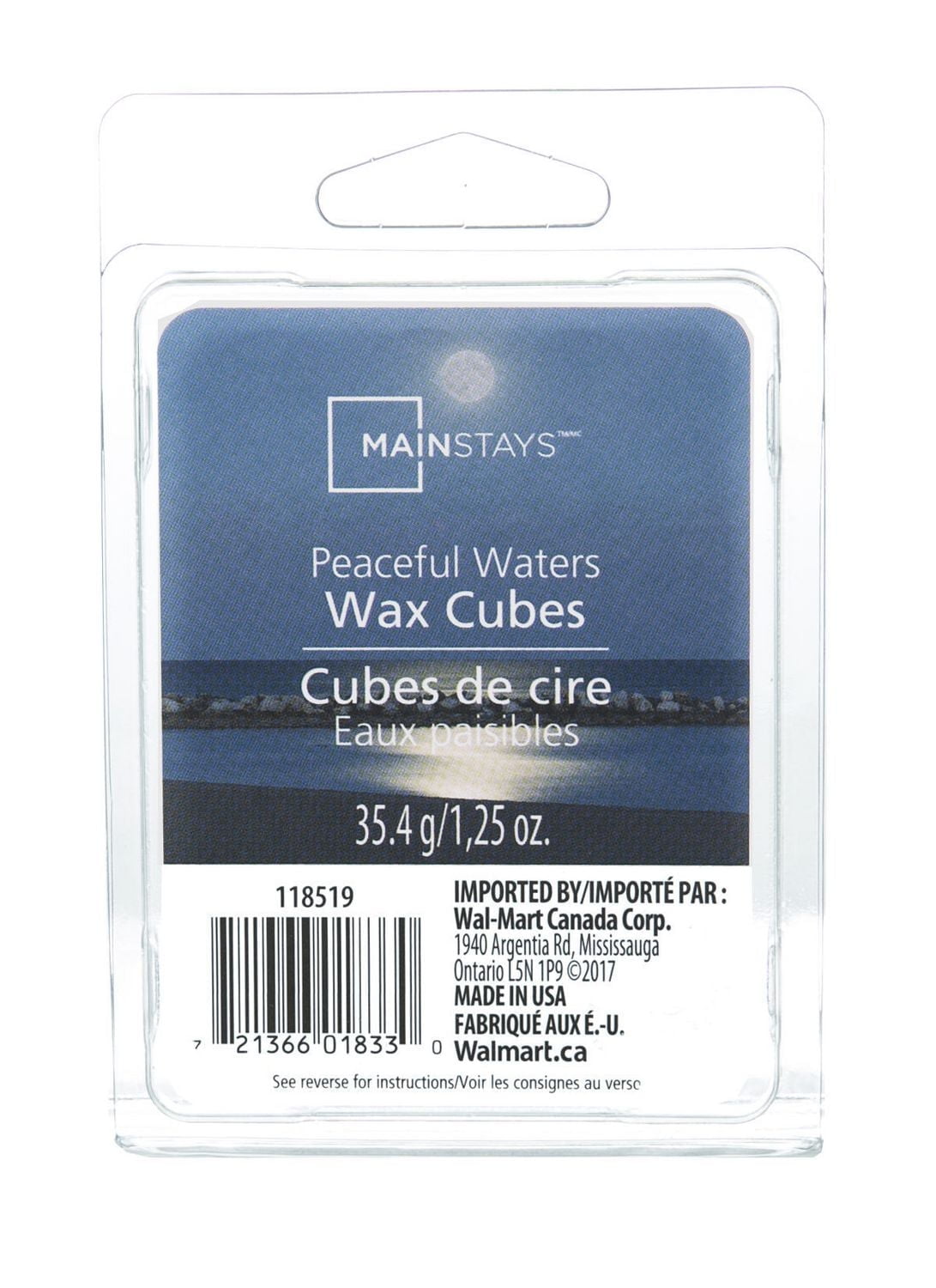 Mainstays Peaceful Water Wax Cubes