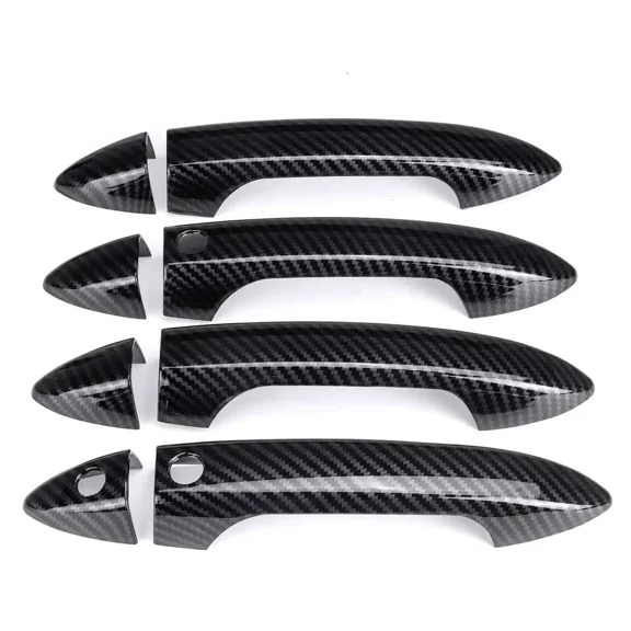 8pcs/set For Honda for Accord 9th 2013 2014 2015 2016 2017 Car Exterior Door Handle Covers Trim Carbon Black Car Styling