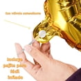 thumbnail image 4 of Kit de globos metálicos con letras Happy Birthday  color  Dorado, 4 of 4