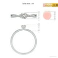 thumbnail image 5 of ANGARA Natural Twist Shank Diamond Engagement Ring in 14K White Gold for Women (Size-4mm| Color-I-J| Clarity-I1-I2) | April Birthstone, Anniversary, Jewelry Gift for Women | Natural Diamond Ring, 5 of 10