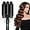 Black, variant on Hair Curling Wand Crimper Instant Heating Adjustable Hair Curler with 2 Temperature Control
