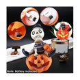 thumbnail image 3 of Glow Skull Halloween Pumpkin Decorations Mini Pumpkin Ornaments For Funny Halloween Decor Indoor Da, 3 of 5