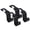Black, variant on Moonet Car Seat Headrest Hook Universal Auto Back Seat Storage Organizer Hanger Storage Holder for Purse Handbag Coats 4 Pack