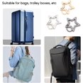 thumbnail image 4 of HUGFEGWE Star Shaped Stainless Steel Keychain Clip Carabiner Snap Hook Holder Star Carabiner Hook Clip Key Holder Carabiner Clip for Keys & Wallet with Key Chain Rings CJB91-129169, 4 of 8
